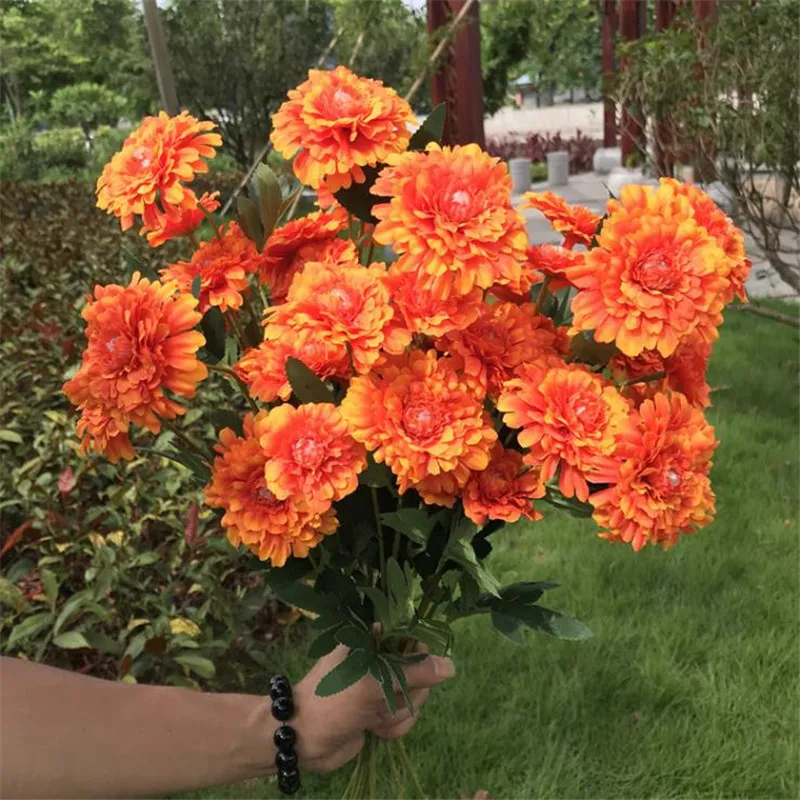 7Pcs European Fake Beauty Chrysanthemum (6 stems/piece) 30.31" Simulation Dahlia for Wedding Home Decorative Artificial Flowers
7Pcs European Fake Beauty Chrysanthemum (6 stems/piece) 30.31" Simulation Dahlia for Wedding Home Decorative Artificial Flowers