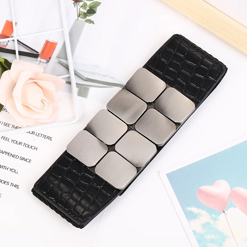 Korean Fashion Ladies Elastic Wide Waist Girl Dress with Belt Buckle Women Belts Luxury Brand Designer Cinturones Para Mujer New
Korean Fashion Ladies Elastic Wide Waist Girl Dress with Belt Buckle Women Belts Luxury Brand Designer Cinturones Para Mujer New