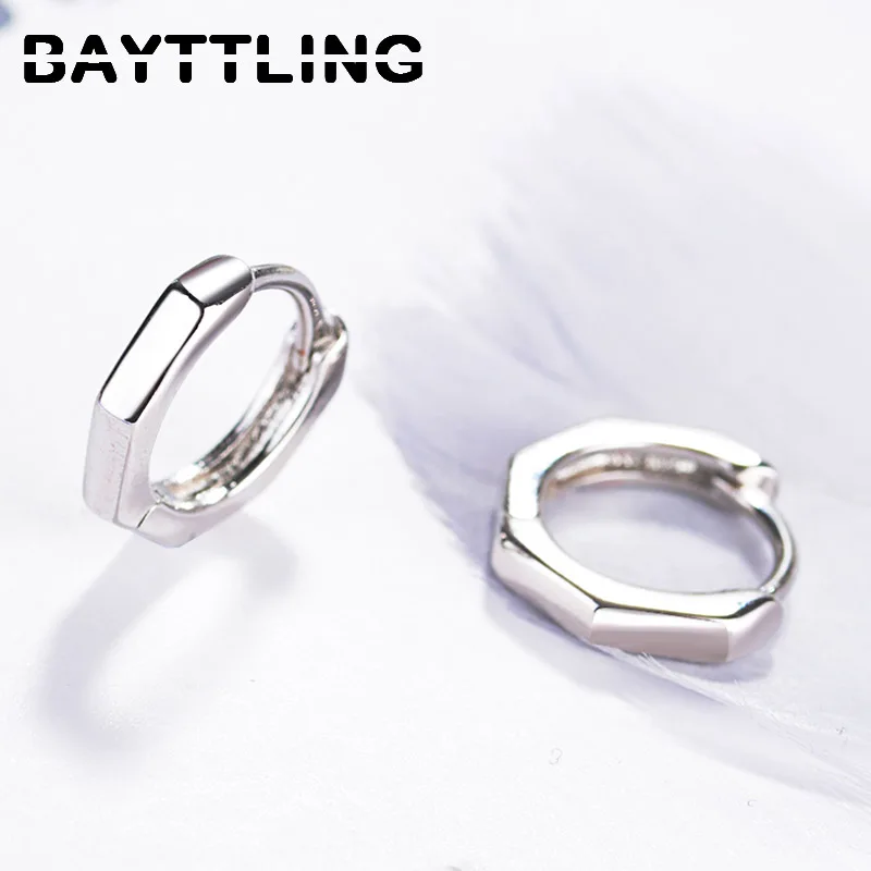 BAYTTLING 925 Sterling Silver 13MM Black/Silver Simple Glossy Round Stud Earrings For Woman Charm Wedding Gift Couple Jewelry
BAYTTLING 925 Sterling Silver 13MM Black/Silver Simple Glossy Round Stud Earrings For Woman Charm Wedding Gift Couple Jewelry