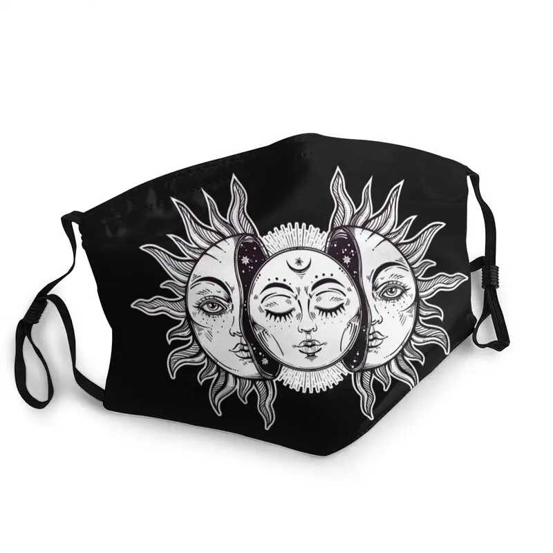Vintage Retro Sun And Moon Solar Eclipse Mouth Face Mask Men Women Triple Goddess Magic Witch Mask Protection Respirator Muffle
Vintage Retro Sun And Moon Solar Eclipse Mouth Face Mask Men Women Triple Goddess Magic Witch Mask Protection Respirator Muffle