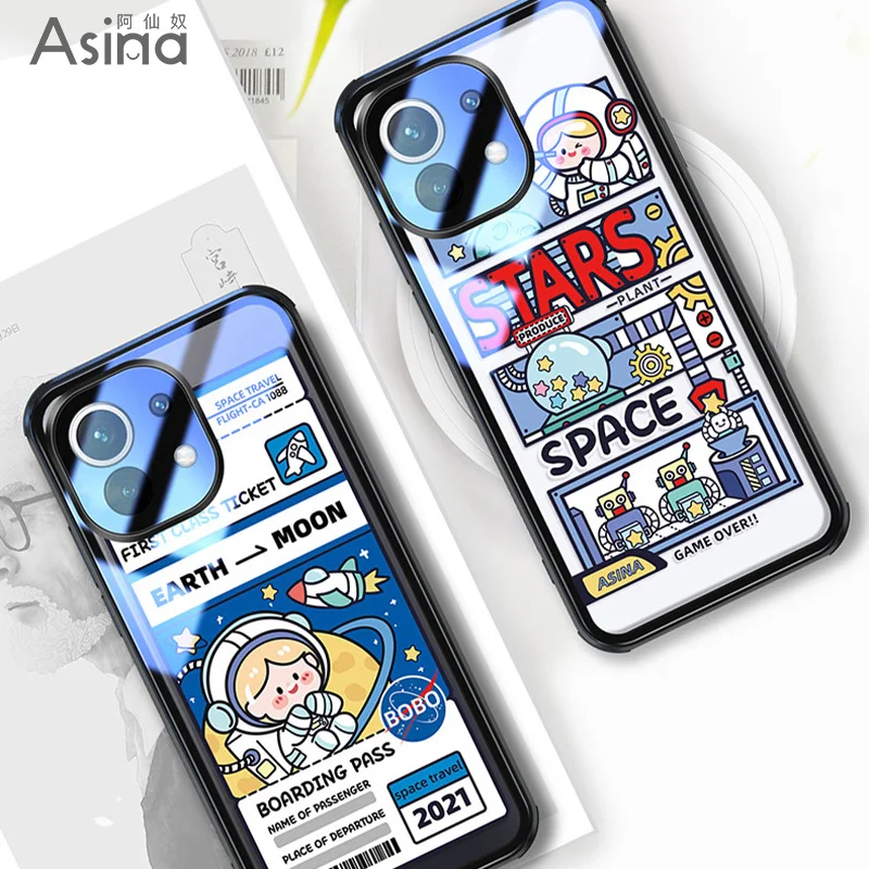 ASINA HD Transparent Tempered Glass Case For Xiaomi Mi11 Ultra Ins Fashion Cute Cover For Xiaomi Poco F3 Luxury Couple Fundas
ASINA HD Transparent Tempered Glass Case For Xiaomi Mi11 Ultra Ins Fashion Cute Cover For Xiaomi Poco F3 Luxury Couple Fundas