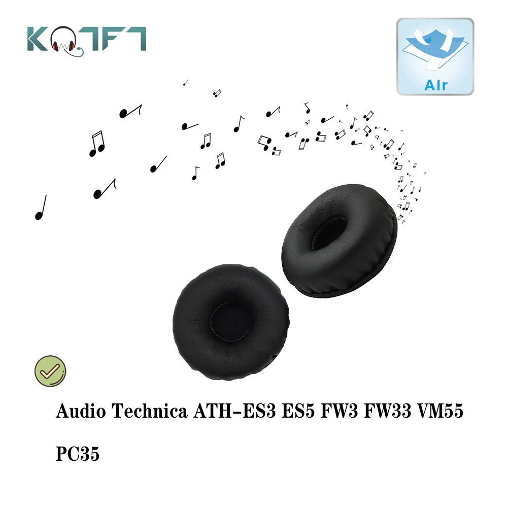 KQTFT leather 1 Set of Replacement for Audio Technica ATH-ES3 ES5 FW3 FW33 VM55 PC35 Headset Earmuff Cover Cushion Cups
KQTFT leather 1 Set of Replacement for Audio Technica ATH-ES3 ES5 FW3 FW33 VM55 PC35 Headset Earmuff Cover Cushion Cups