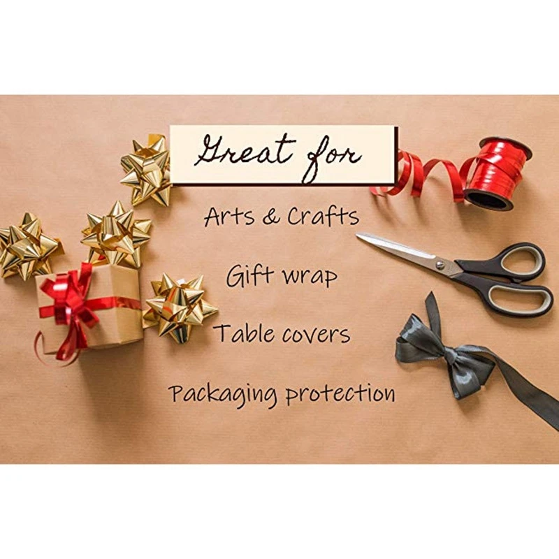 60 Meters Brown Kraft Wrapping Paper Roll for Wedding Birthday Party Gift Wrapping Parcel Packing Art Craft
60 Meters Brown Kraft Wrapping Paper Roll for Wedding Birthday Party Gift Wrapping Parcel Packing Art Craft