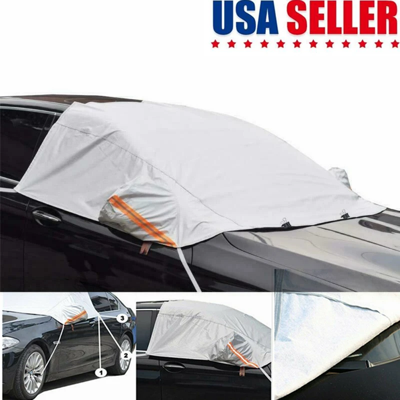 

ON SALE General-Purpose PEVA Plus Cotton Winter Snow Gear Snow And Frost-Proof Car Front Windshield Sunshade Sun-Proof Car Cover