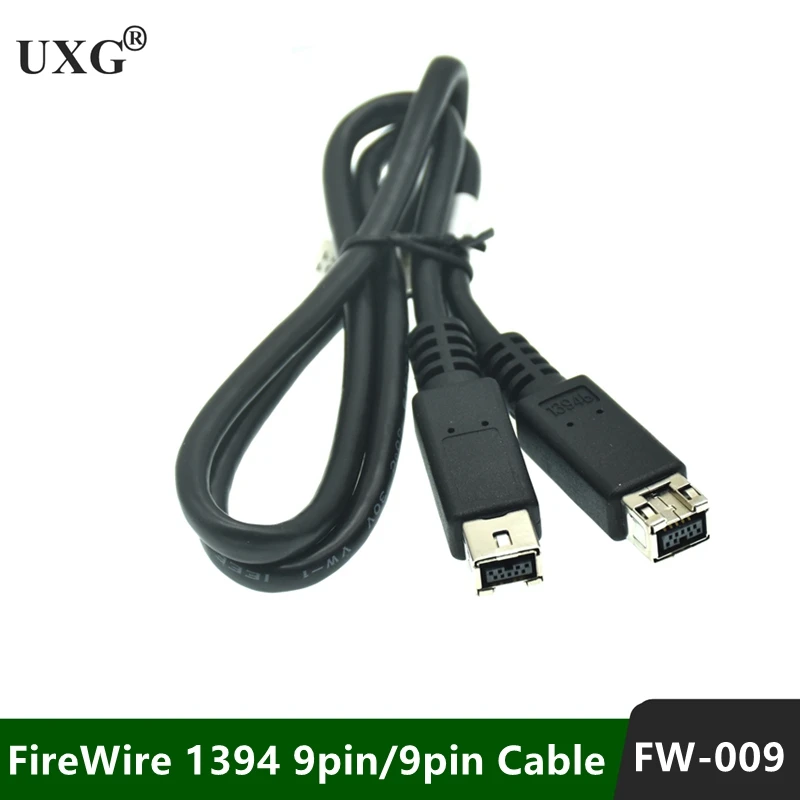 

IEEE1394B Data Cable 1394B 9P to 9P 9P-9P 9 Pin to 9Pin Industrial Camera Short Cable 60cm Firewire 800 Mbps