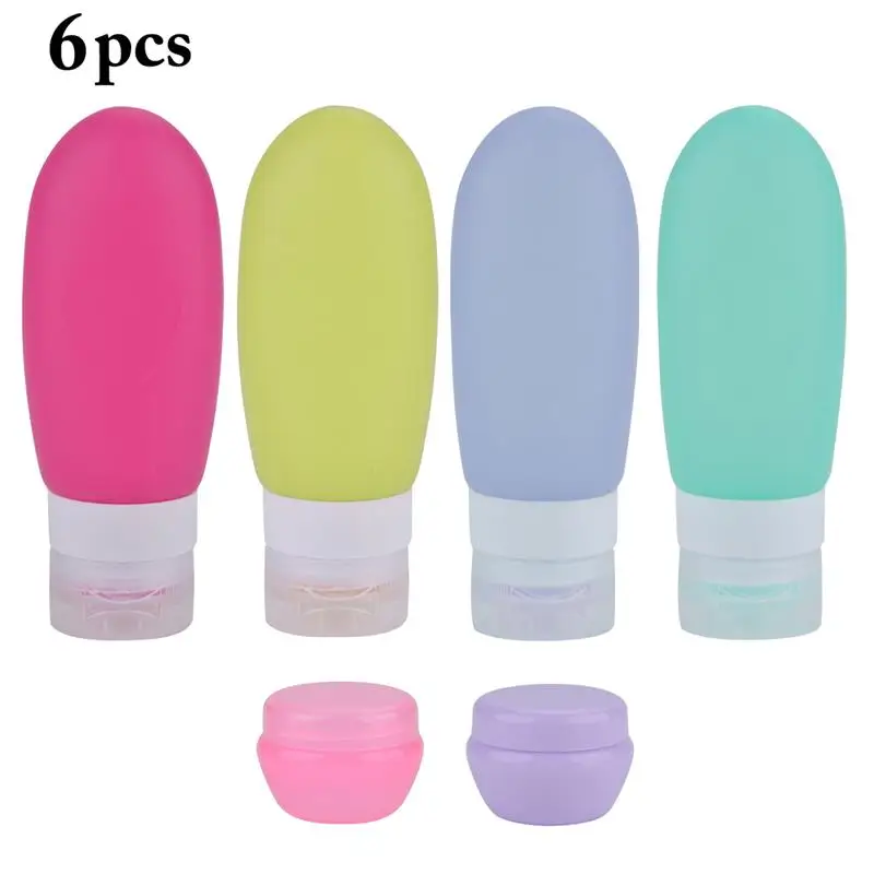 6 PCS 89ml Silicone Refillable Bottle Travel Shampoo Bottle Lotion Travel Packing Press Bottles Portable Cosmetic Container
6 PCS 89ml Silicone Refillable Bottle Travel Shampoo Bottle Lotion Travel Packing Press Bottles Portable Cosmetic Container