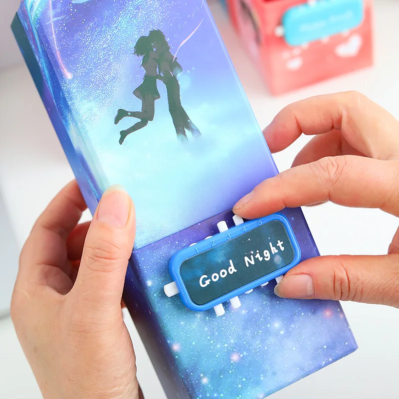 Password Multifunctional Stationery Box Pencil Box Card Universal Creative Student Large Capacity Pencil Box
Password Multifunctional Stationery Box Pencil Box Card Universal Creative Student Large Capacity Pencil Box