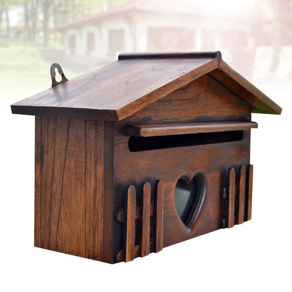 1PC Wooden Mailbox Outddor Post Box Rainproof Suggestion Box Creative Letter Box for Home Company
1PC Wooden Mailbox Outddor Post Box Rainproof Suggestion Box Creative Letter Box for Home Company