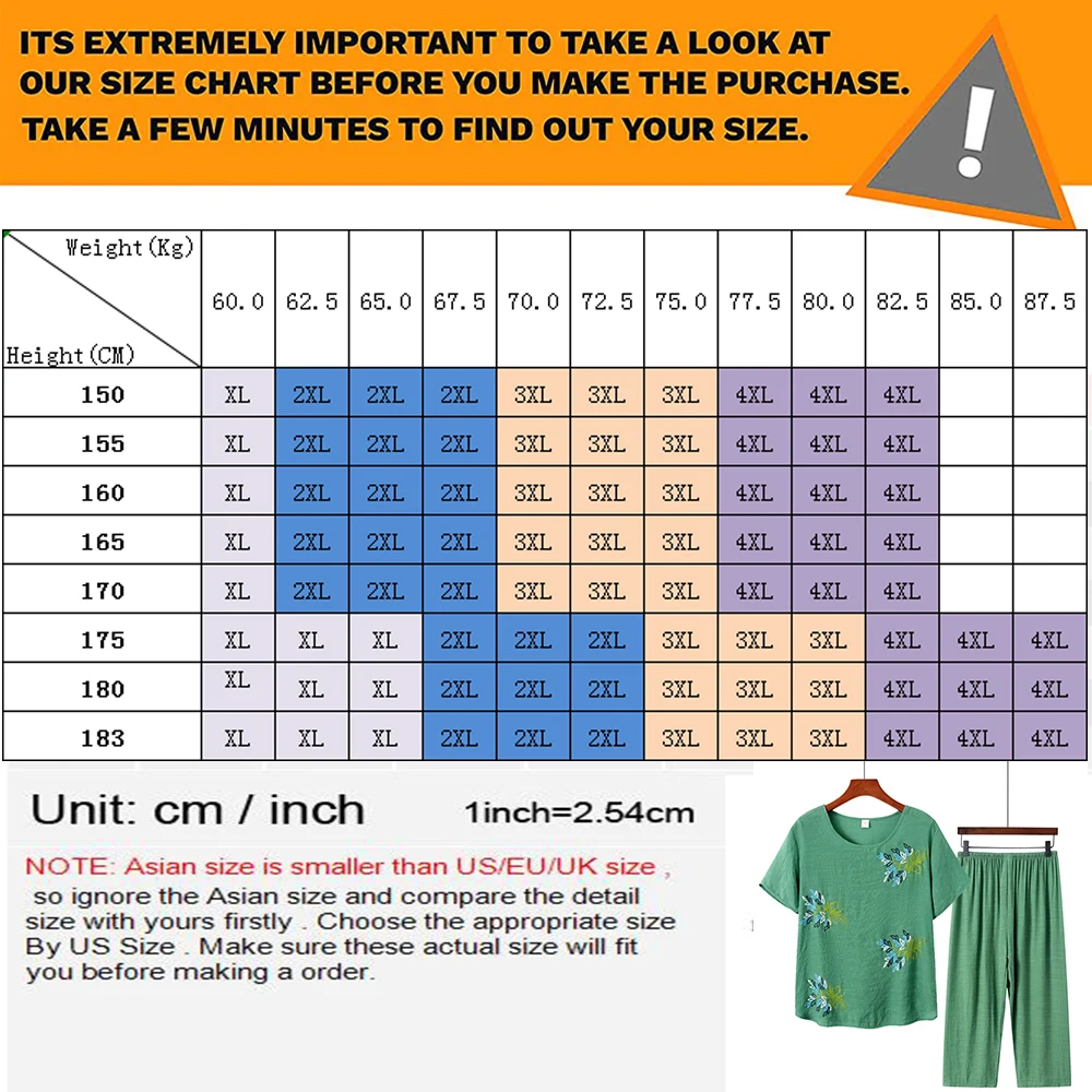 Cotton Linen Mother Sets Middle-aged Elderly 2 Piece Woman Set Loose Top Short Sleeve Plus Size Print Two-piece Pant Suits
Cotton Linen Mother Sets Middle-aged Elderly 2 Piece Woman Set Loose Top Short Sleeve Plus Size Print Two-piece Pant Suits