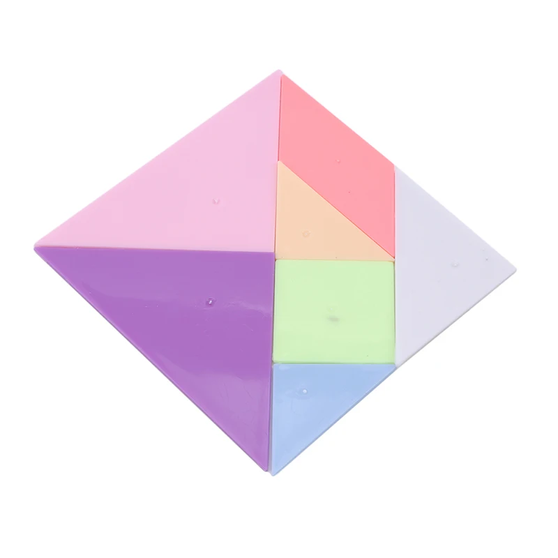 12.2*12.2cm 2021 Children Jigsaw Puzzle Rainbow Plastic Tangram DIY Brain Puzzle Kid Learning Education Puzzles Toy New
12.2*12.2cm 2021 Children Jigsaw Puzzle Rainbow Plastic Tangram DIY Brain Puzzle Kid Learning Education Puzzles Toy New