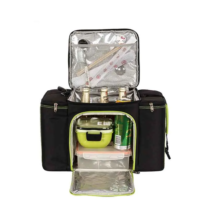 Вместительная сумка для пикника, теплоизоляционная сумка для еды из алюминиевой фольги, Термосумка, тоут, прямые продажи с завода 
Вместительная сумка для пикника, теплоизоляционная сумка для еды из алюминиевой фольги, Термосумка, тоут, прямые продажи с завода