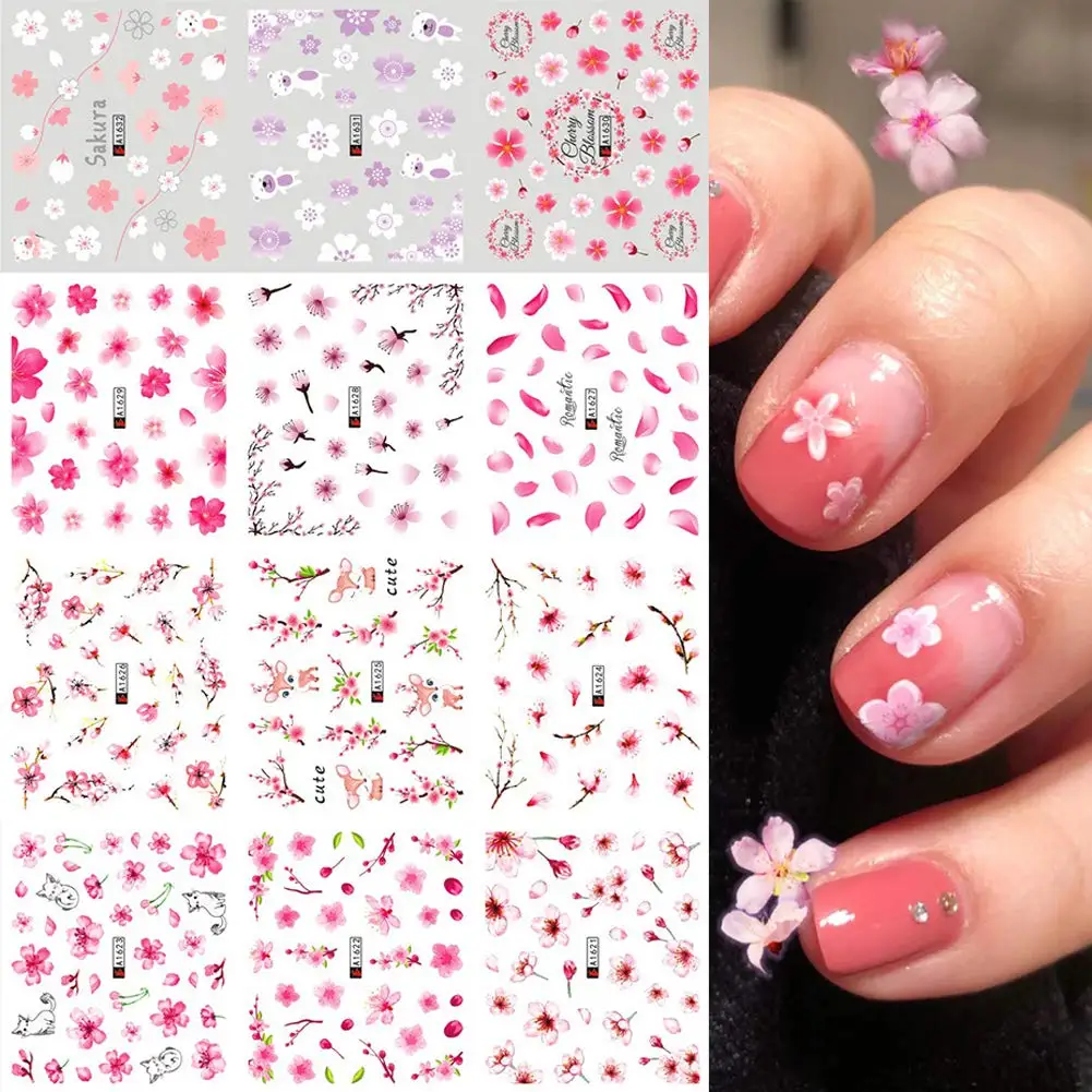 Spring Daisy Nail Water Stickers Pink Cherry Blossoms Decals Flowers Sunflower Nail Stickers Summer Nails Art Decoration Sliders
Spring Daisy Nail Water Stickers Pink Cherry Blossoms Decals Flowers Sunflower Nail Stickers Summer Nails Art Decoration Sliders