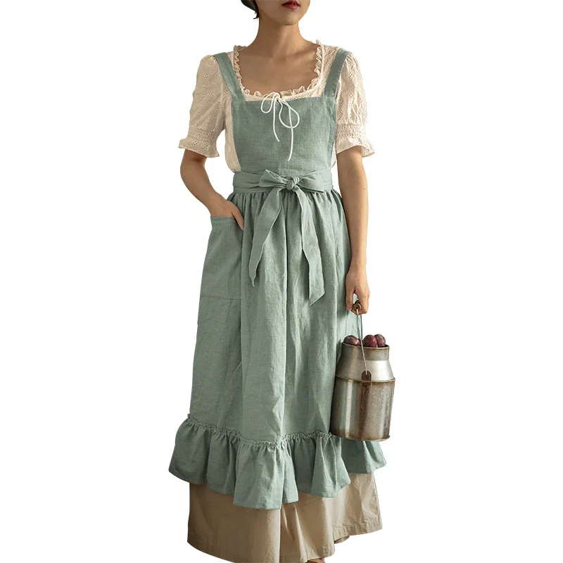 2021 New Retro Medieval Cotton Linen Cooking Kitchen Aprons For Woman Dress Flower Shop Smock Hairdresser Bib Garden Overall
2021 New Retro Medieval Cotton Linen Cooking Kitchen Aprons For Woman Dress Flower Shop Smock Hairdresser Bib Garden Overall