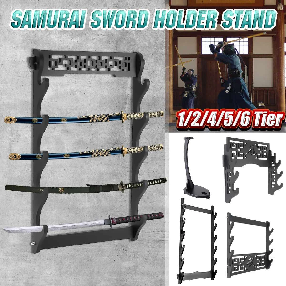 5 Tier Sword Holder Wall Mount Samurai Sword Stand Display Katana Wakizashi Tanto Wall Hanger Sword Rack Five Layer
5 Tier Sword Holder Wall Mount Samurai Sword Stand Display Katana Wakizashi Tanto Wall Hanger Sword Rack Five Layer