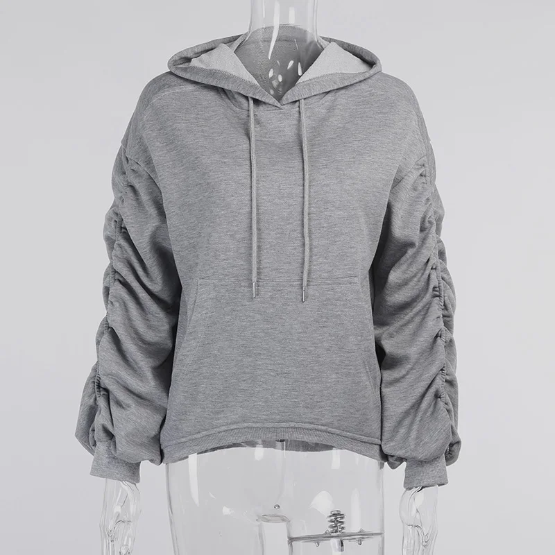 Autumn Winter Women's Hoodie Long Sleeve Street Wear Tops Casual Hooded Pullover Oversized Puff Ruched Casual
Autumn Winter Women's Hoodie Long Sleeve Street Wear Tops Casual Hooded Pullover Oversized Puff Ruched Casual