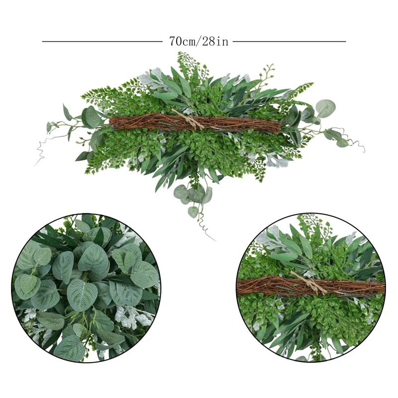 Greenery Swag Artificial Front Door Wreath Hanging Eucalyptus Leaves Garland for Home Window Wall Wedding Arch Decor
Greenery Swag Artificial Front Door Wreath Hanging Eucalyptus Leaves Garland for Home Window Wall Wedding Arch Decor