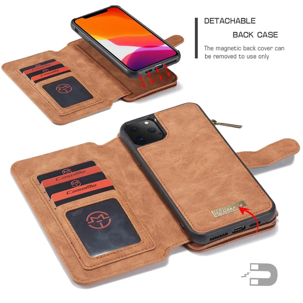 CaseMe luxury Leather Magnetic Wallet Case For Fundas case For Apple iPhone 11 Pro Max / 11 / 11 Pro case cover
CaseMe luxury Leather Magnetic Wallet Case For Fundas case For Apple iPhone 11 Pro Max / 11 / 11 Pro case cover