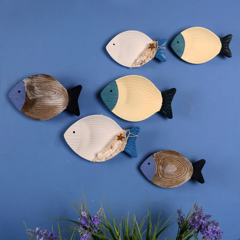 2pcs Fish Wood Wall Decor Mediterranean Style Hanging Ornament Handmade Wooden Sculptures Crafts Living Room Bedroom Decoration
2pcs Fish Wood Wall Decor Mediterranean Style Hanging Ornament Handmade Wooden Sculptures Crafts Living Room Bedroom Decoration