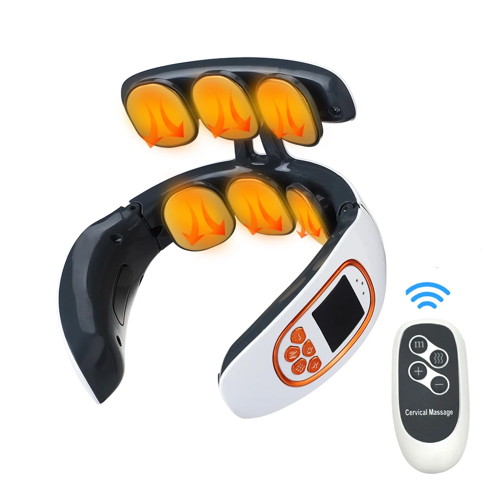 Electric Smart EMS 6 Heads Pulse Neck Massager Hot Compress Cervical Traction Therapy Health Care Physiotherapy Relaxation Tools
Electric Smart EMS 6 Heads Pulse Neck Massager Hot Compress Cervical Traction Therapy Health Care Physiotherapy Relaxation Tools