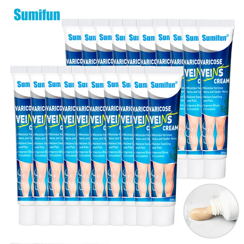 20Pcs Sumifun Varicose Veins Cream Treat Phlebitis Vasculitis Ointment Thigh Spider Removal Anti Swelling Pain Relief Plaster
20Pcs Sumifun Varicose Veins Cream Treat Phlebitis Vasculitis Ointment Thigh Spider Removal Anti Swelling Pain Relief Plaster