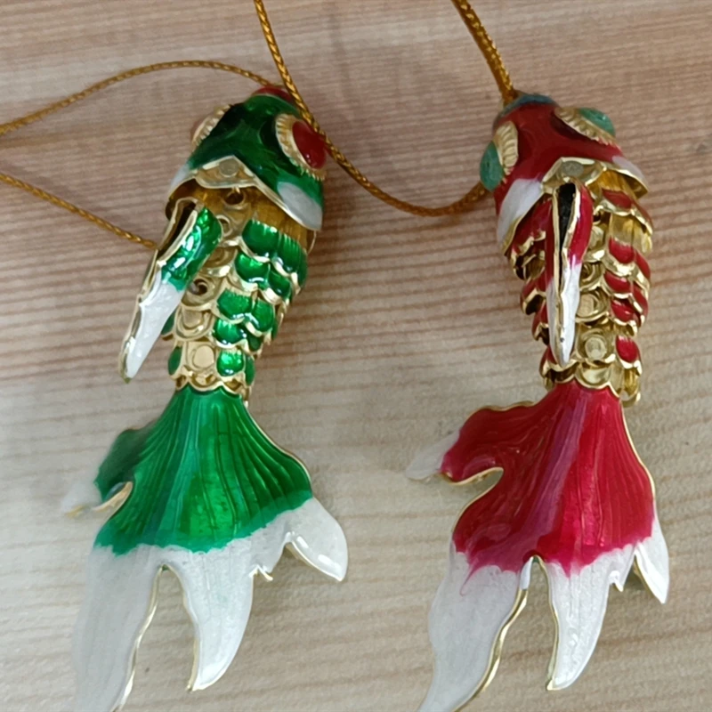 Large Lifelike Swing Goldfish Koi Fish Charms Keychain Enamel Handcraft Jewelry Chinese Cloisonne Carp Pendants Key Chains Gifts
Large Lifelike Swing Goldfish Koi Fish Charms Keychain Enamel Handcraft Jewelry Chinese Cloisonne Carp Pendants Key Chains Gifts