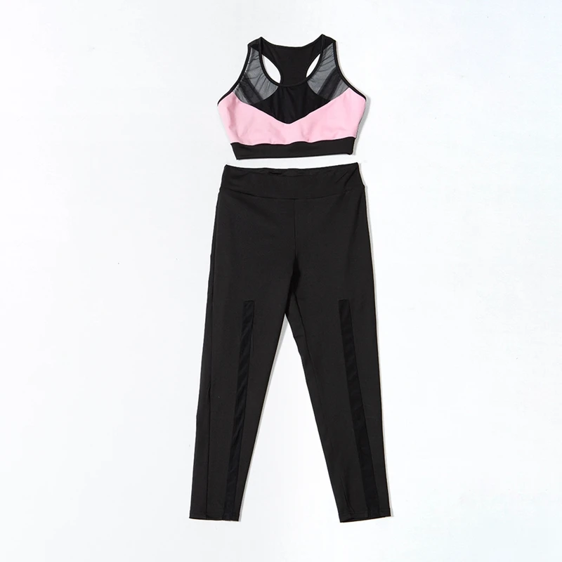 Mesh Yarn Women Yoga Set See-Through Sexy Widened Shoulder Lightweight Muscle Tank Slimming Leggings Casual Exercise Clothes 
Mesh Yarn Women Yoga Set See-Through Sexy Widened Shoulder Lightweight Muscle Tank Slimming Leggings Casual Exercise Clothes