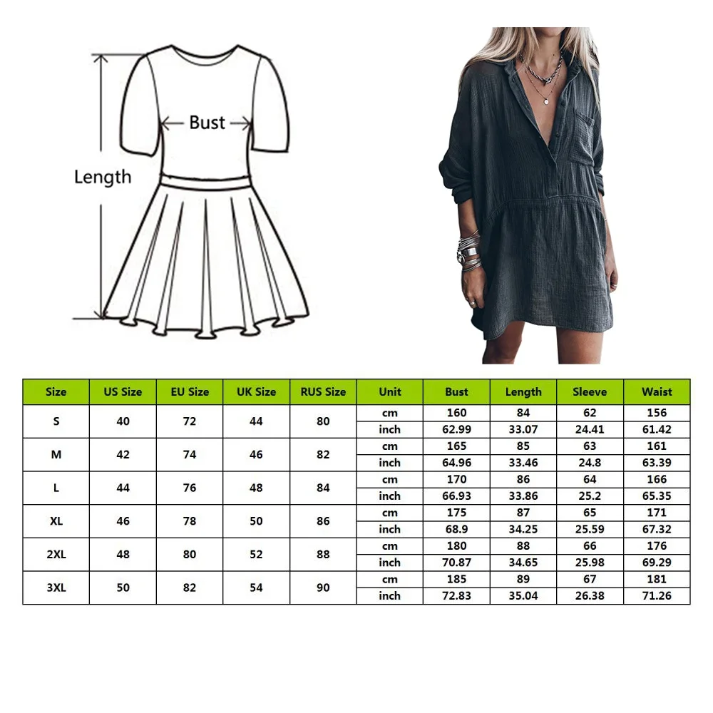 NIBESSER Long Shirt Dress Women Summer Lapel Neck Dress Long Sleeve Buttons Cotton Linen Sundress Casual Loose Work Vestido
NIBESSER Long Shirt Dress Women Summer Lapel Neck Dress Long Sleeve Buttons Cotton Linen Sundress Casual Loose Work Vestido