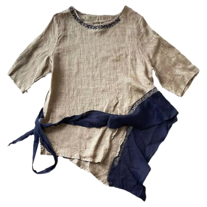 XITAO Irregular Blouse Fashion New Women Pullover Patchwork 2021 Summer Thin Minority Elegant Embroidery Shirt Top WMD1767
XITAO Irregular Blouse Fashion New Women Pullover Patchwork 2021 Summer Thin Minority Elegant Embroidery Shirt Top WMD1767