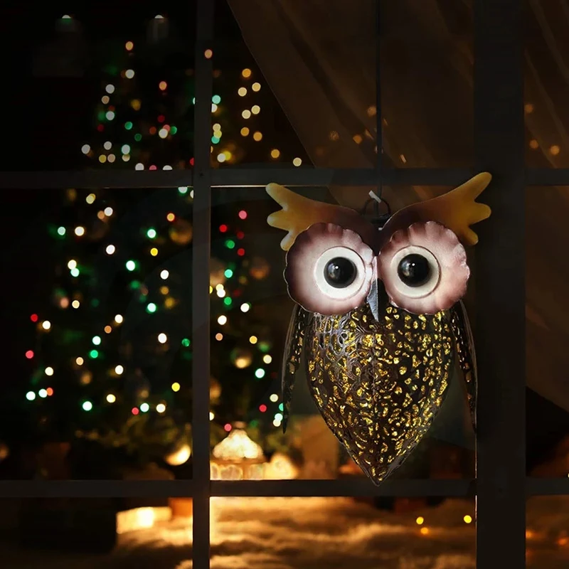 Iron Art Owl Solar Lights Hanging Lantern Outdoor Decorations Night Lamp for Garden Yard Lawn Patio Courtyard
Iron Art Owl Solar Lights Hanging Lantern Outdoor Decorations Night Lamp for Garden Yard Lawn Patio Courtyard