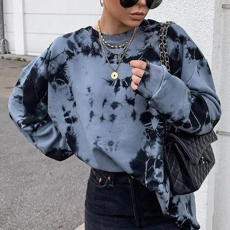 2021 Autumn Women's Hoodie Oversize Female Loose O-neck Pullover Tie-dye Print Winter Women Sweatshirts Fashion Ladies Hoodies
2021 Autumn Women's Hoodie Oversize Female Loose O-neck Pullover Tie-dye Print Winter Women Sweatshirts Fashion Ladies Hoodies