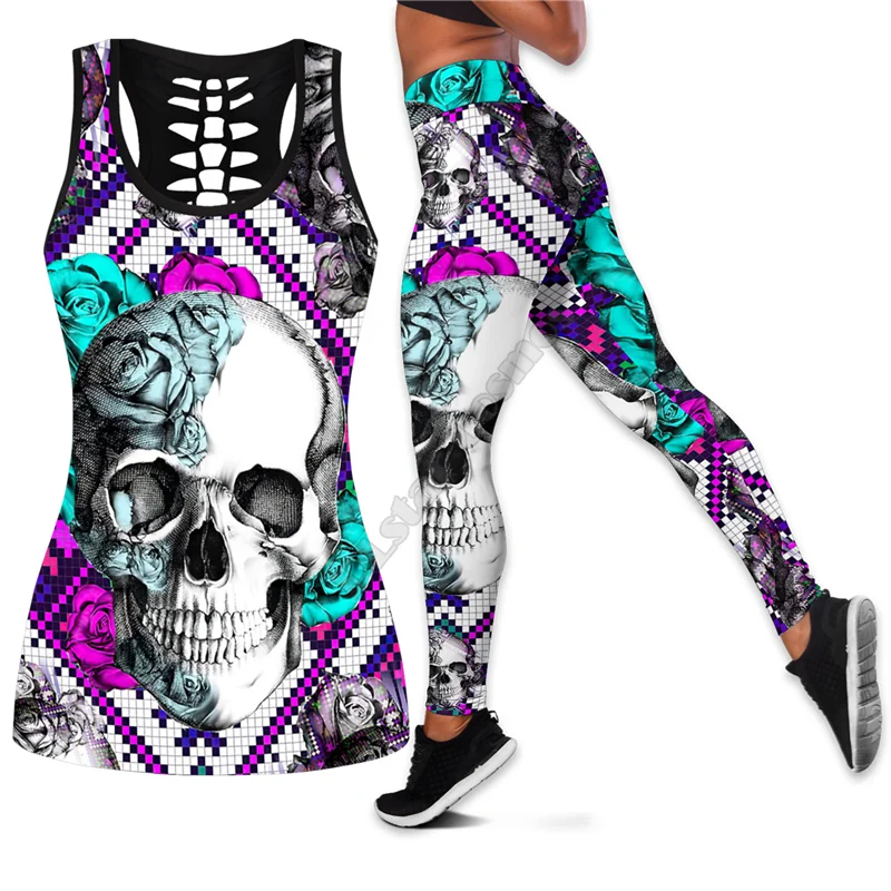 Love Skull Combo Outfit Leggings and Hollow out Tank Top Suit Yoga Fitness Soft Legging Summer Women For Girl
Love Skull Combo Outfit Leggings and Hollow out Tank Top Suit Yoga Fitness Soft Legging Summer Women For Girl