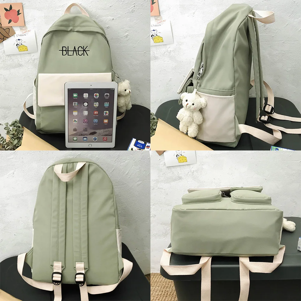Student Women Harajuku Backpack Cute Cotton Fabric Female School Bag Fashion Girl Luxury Book Letter Backpacks Kawaii Ladies Bag
Student Women Harajuku Backpack Cute Cotton Fabric Female School Bag Fashion Girl Luxury Book Letter Backpacks Kawaii Ladies Bag