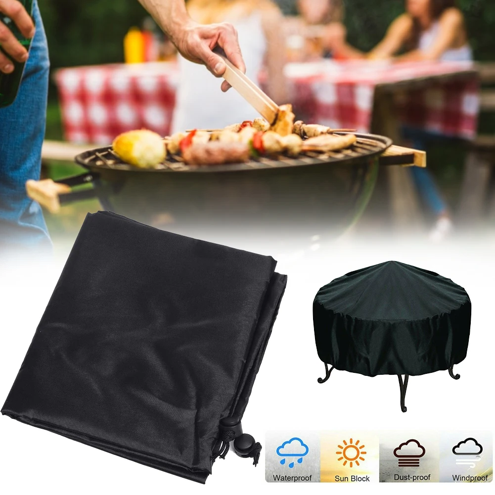 112cm Round BBQ Grill Cover with Drawstring Closure Heavy Duty Oxford with Waterproof Coating Weather Proof Patio Fire Pit Cover
112cm Round BBQ Grill Cover with Drawstring Closure Heavy Duty Oxford with Waterproof Coating Weather Proof Patio Fire Pit Cover