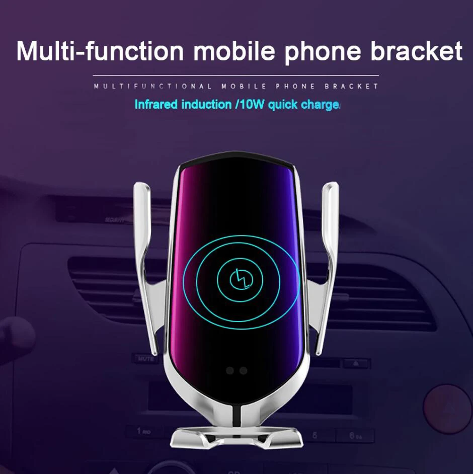 R1 Automatic Clamping 10W Car Wireless Charger For iPhone Xs Huawei LG Infrared Induction Qi Wireless Charger Car Phone Holder
R1 Automatic Clamping 10W Car Wireless Charger For iPhone Xs Huawei LG Infrared Induction Qi Wireless Charger Car Phone Holder