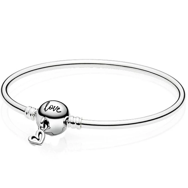New 925 Sterling Silver Moments Snake Link With Freehand Heart Clasp Bangle For Popular Original Bracelet Bead Charm DIY Jewelry
New 925 Sterling Silver Moments Snake Link With Freehand Heart Clasp Bangle For Popular Original Bracelet Bead Charm DIY Jewelry