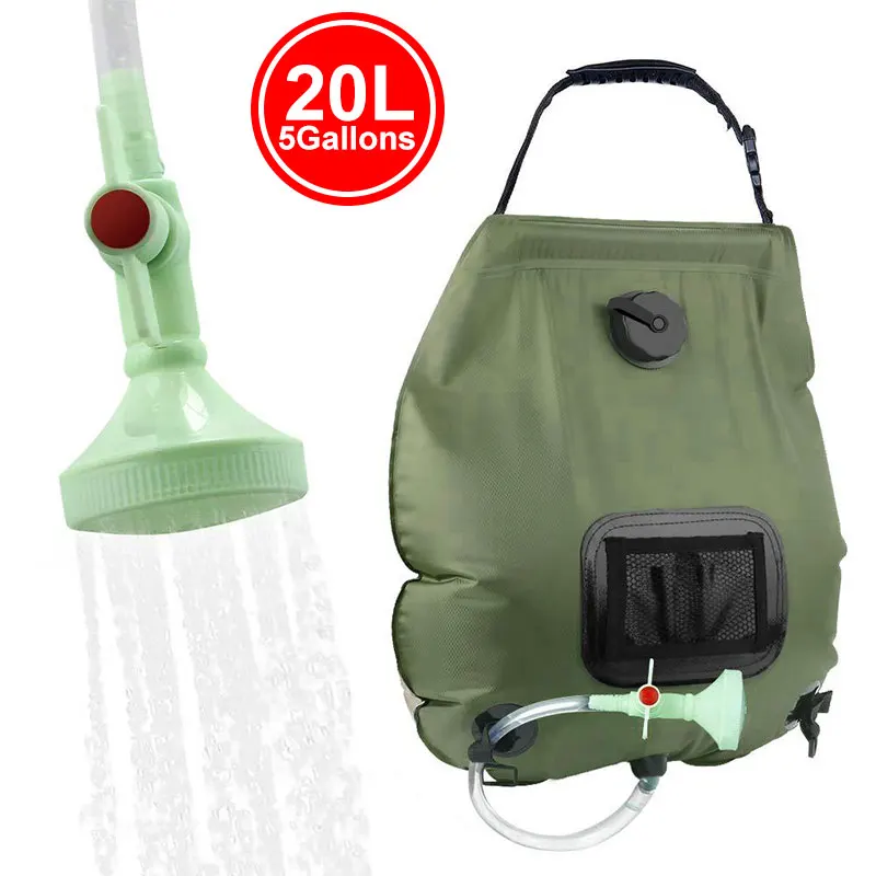 Outdoor Solar Shower Bag 20L Camping Foldable Portable Water Storage Bag Mountaineering Bathing With Hose Nozzle Hot Water Bag
Outdoor Solar Shower Bag 20L Camping Foldable Portable Water Storage Bag Mountaineering Bathing With Hose Nozzle Hot Water Bag
