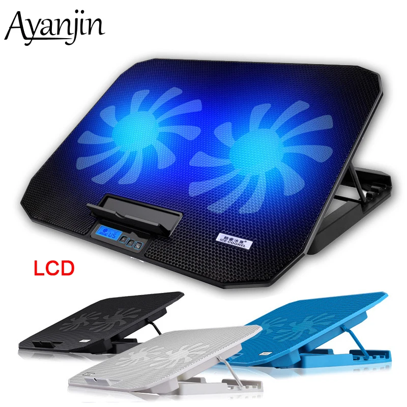 Gaming Laptop Cooler Stand Adjustable Speed LCD Laptop Cooling Pad With Cooling Fan Metal Cooler Notebook Stand For 11-17 inch
Gaming Laptop Cooler Stand Adjustable Speed LCD Laptop Cooling Pad With Cooling Fan Metal Cooler Notebook Stand For 11-17 inch