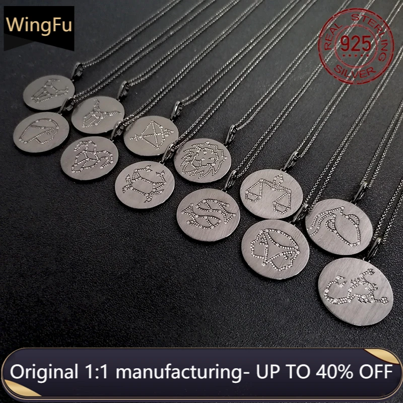 s925 sterling silver black 12 constellation inlaid zircon pendant necklace women fashion luxury brand Monaco jewelry gift
s925 sterling silver black 12 constellation inlaid zircon pendant necklace women fashion luxury brand Monaco jewelry gift