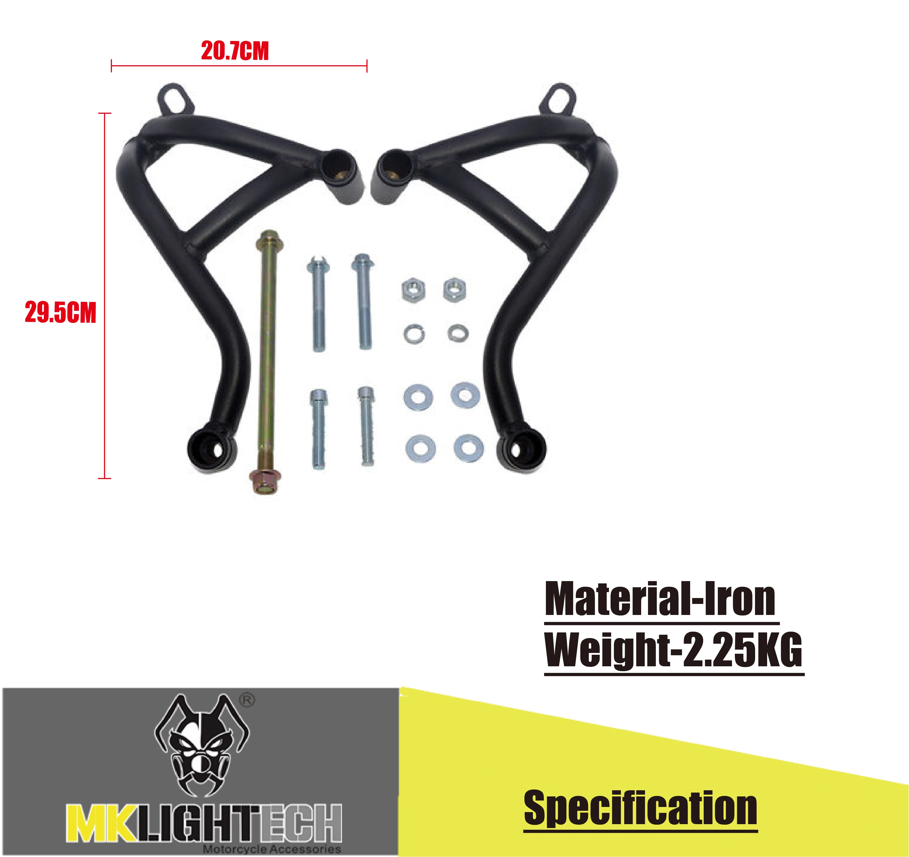 MK LIGHTECH is suitable for CB650F 14-18 CBR650 18-19 engine bumper protection bar body anti-drop bar
MK LIGHTECH is suitable for CB650F 14-18 CBR650 18-19 engine bumper protection bar body anti-drop bar