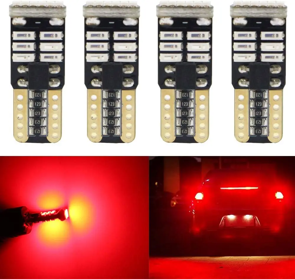 4-Pack 194 168 2825 W5W T10 LED Light Bulb 12V Red / White / Yellow 18SMD Canbus Car Dome Map Door Courtesy License Plate Light
4-Pack 194 168 2825 W5W T10 LED Light Bulb 12V Red / White / Yellow 18SMD Canbus Car Dome Map Door Courtesy License Plate Light