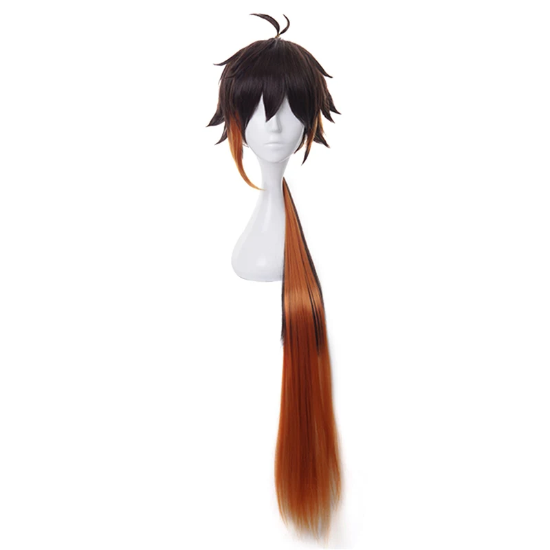 Game Genshin Impact Zhongli Cosplay 90cm Long Brown Orange Wig Anime Cosplay Heat Resistant Synthetic Wig Halloween Costume
Game Genshin Impact Zhongli Cosplay 90cm Long Brown Orange Wig Anime Cosplay Heat Resistant Synthetic Wig Halloween Costume