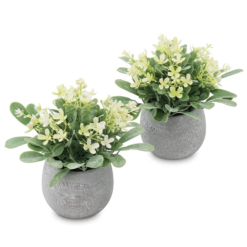 Fake Plants Eucalyptus Faux Plants in Pots, 2 Pack Mini Potted Artificial Plants, Fake Flowers and Greenery Fake Leaves
Fake Plants Eucalyptus Faux Plants in Pots, 2 Pack Mini Potted Artificial Plants, Fake Flowers and Greenery Fake Leaves