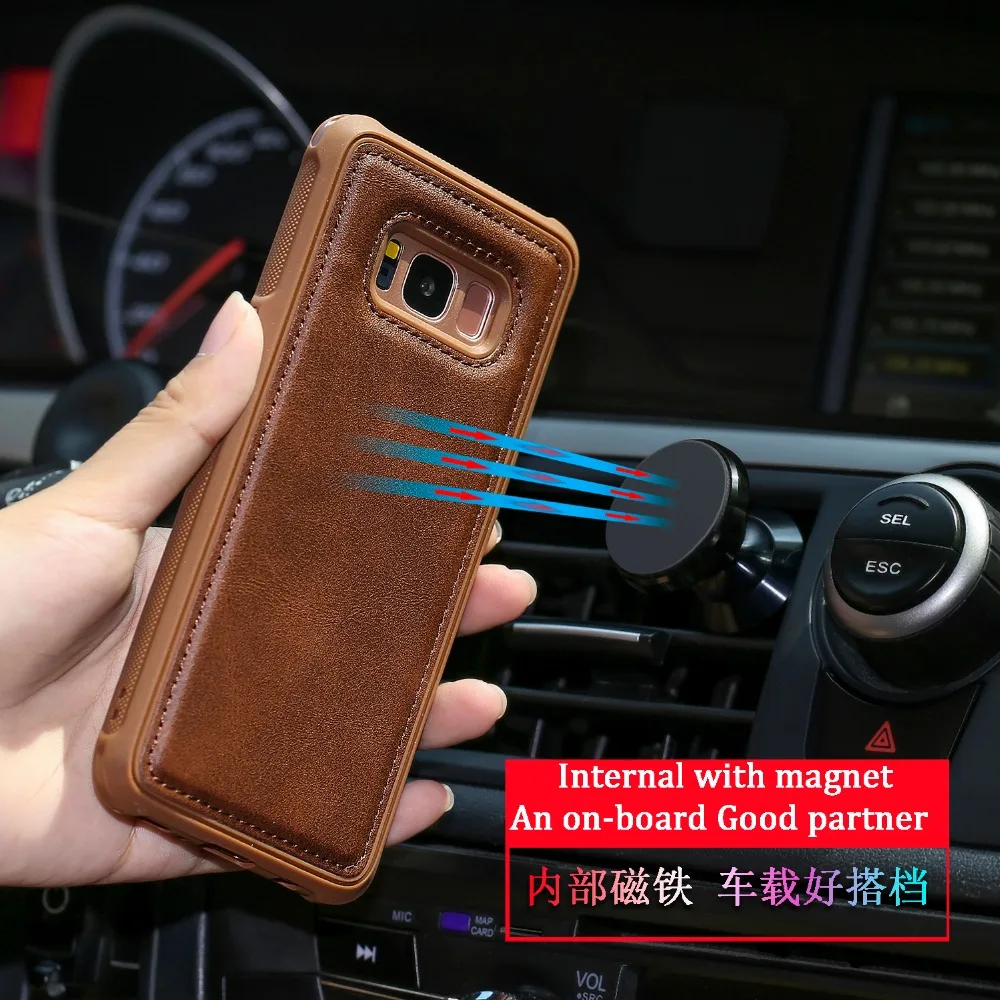 Откидной Чехол для Samsung Galaxy S8 S21 съемный кожаный чехол-бумажник чехлы телефонов