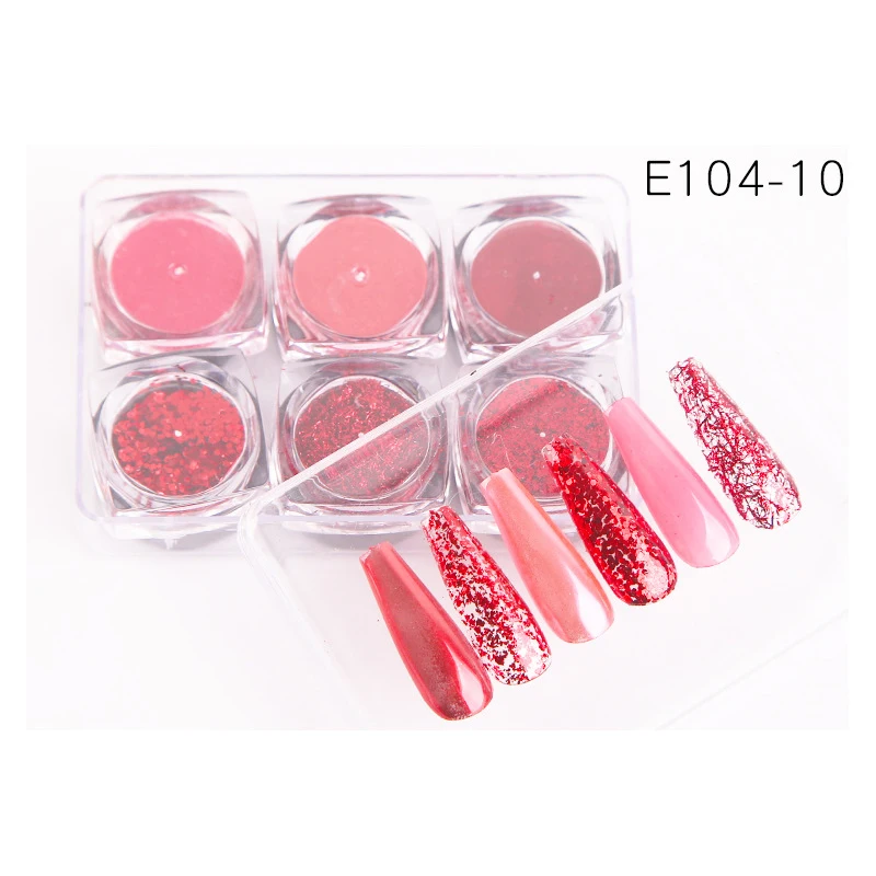 6pcs Nail Glitter Rose Gold Colors Sandy Powder Shiny Luxury Sparkles Nail Art Sequins Pigment Flakes Dust 3D Decorations
6pcs Nail Glitter Rose Gold Colors Sandy Powder Shiny Luxury Sparkles Nail Art Sequins Pigment Flakes Dust 3D Decorations