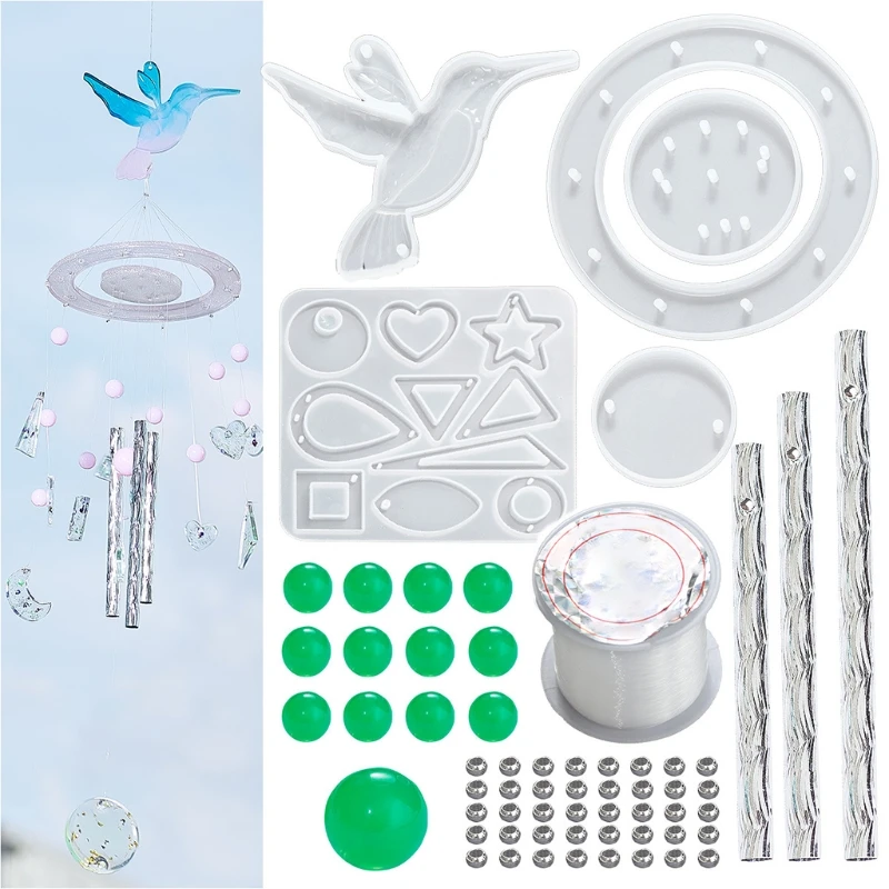 Crystal Epoxy DIY Mold Wind Chime Material Kit Hummingbird Sun Star Moon Butterfly Dragonfly Fairy Fantasy Ornaments
Crystal Epoxy DIY Mold Wind Chime Material Kit Hummingbird Sun Star Moon Butterfly Dragonfly Fairy Fantasy Ornaments
