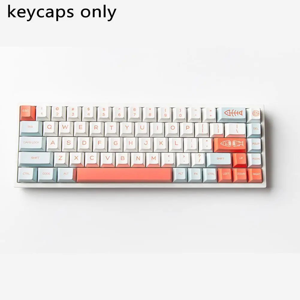 For GMK Salmon Keycaps Smile Original Height Pbt Sublimation Adaptation 61 68 84 87 98 104 Mechanical Keyboard
For GMK Salmon Keycaps Smile Original Height Pbt Sublimation Adaptation 61 68 84 87 98 104 Mechanical Keyboard