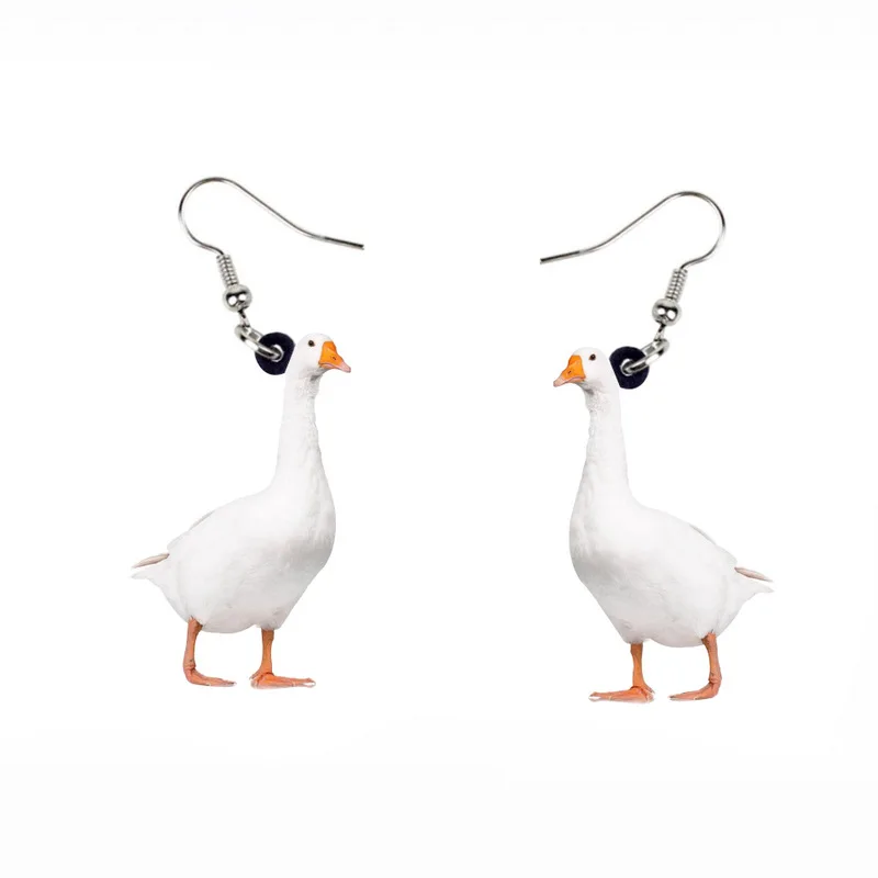 Acrylic Snowy Duck Fowl Earrings Big Long Dangle Drop Novelty Farm Animal Jewelry for Women Girls Teens 2021 New 
Acrylic Snowy Duck Fowl Earrings Big Long Dangle Drop Novelty Farm Animal Jewelry for Women Girls Teens 2021 New