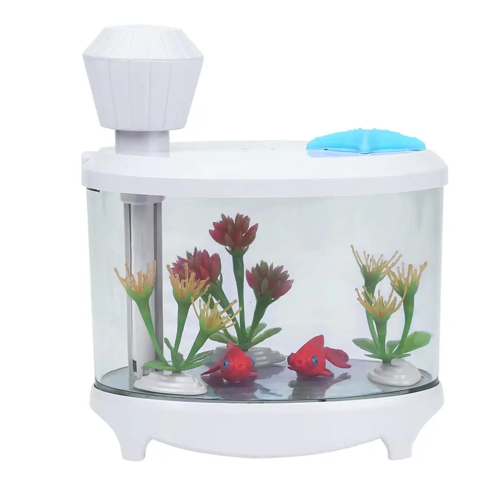 Creative Fish Tank Humidifier Household Mini USB Ultrasonic Air Humidifier Beautiful Night Light Portable Aroma Oil Diffuser
Creative Fish Tank Humidifier Household Mini USB Ultrasonic Air Humidifier Beautiful Night Light Portable Aroma Oil Diffuser
