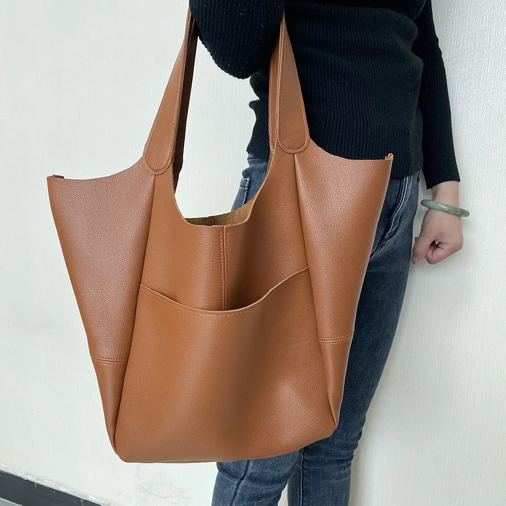Fashion Women Solid Color Underarm Pouch Casual Large Capacity PU Leather Tote Bag Portable Vertical Square Shape Zipper Handbag
Fashion Women Solid Color Underarm Pouch Casual Large Capacity PU Leather Tote Bag Portable Vertical Square Shape Zipper Handbag