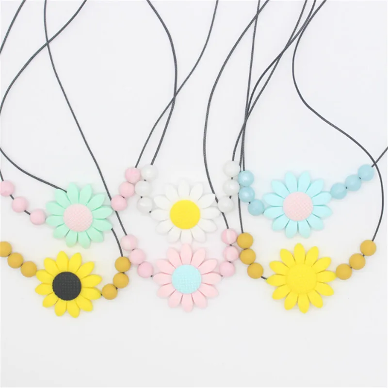 Food Grade Silicone Flower Necklace Baby Beads Teethers Infant Chewable Necklaces Free Newborn Baby Teething Toys
Food Grade Silicone Flower Necklace Baby Beads Teethers Infant Chewable Necklaces Free Newborn Baby Teething Toys